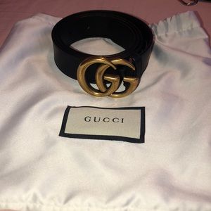 Gucci marmont women’s leather belt